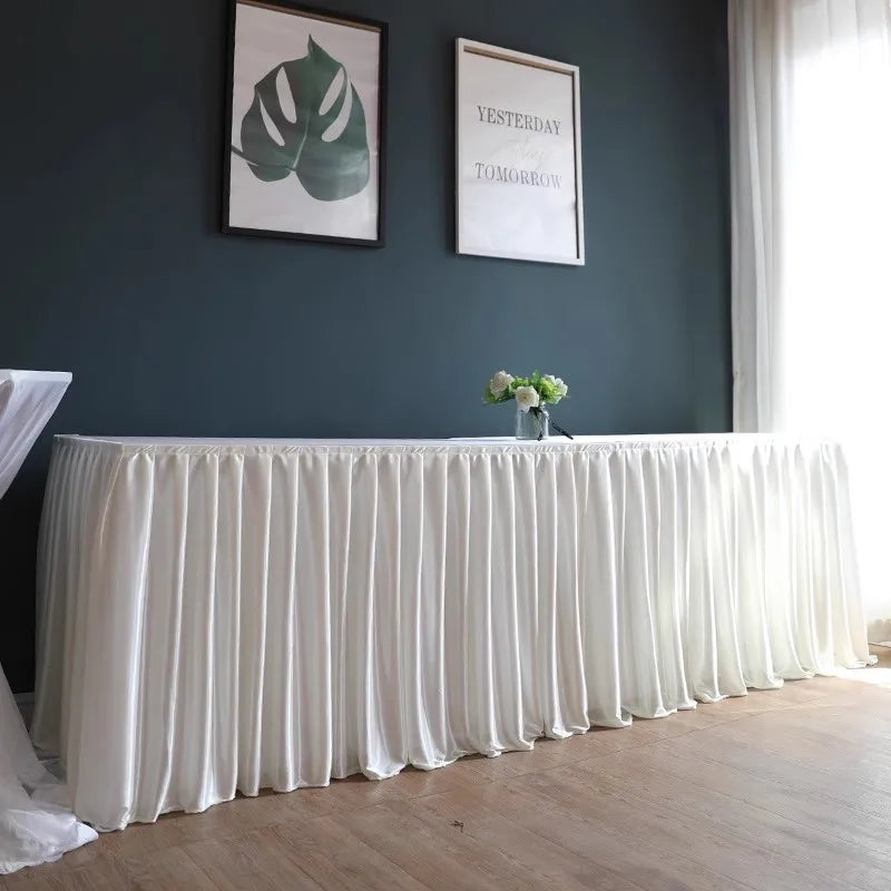 シワになりにくいポリエステルテーブルスカート