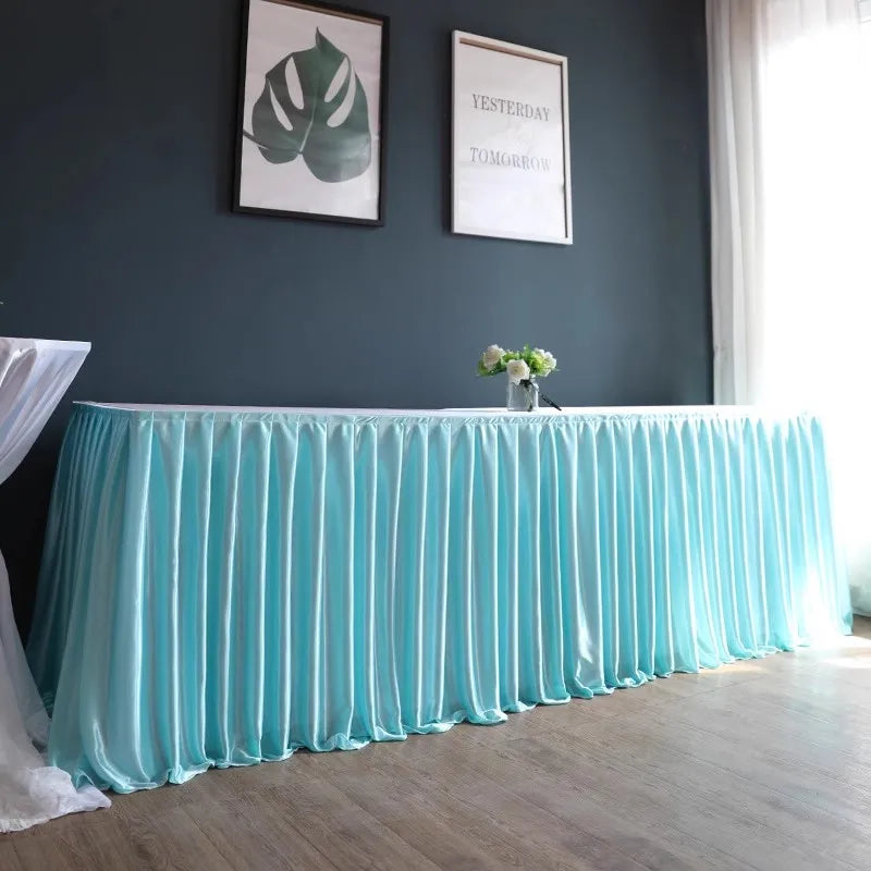 シワになりにくいポリエステルテーブルスカート