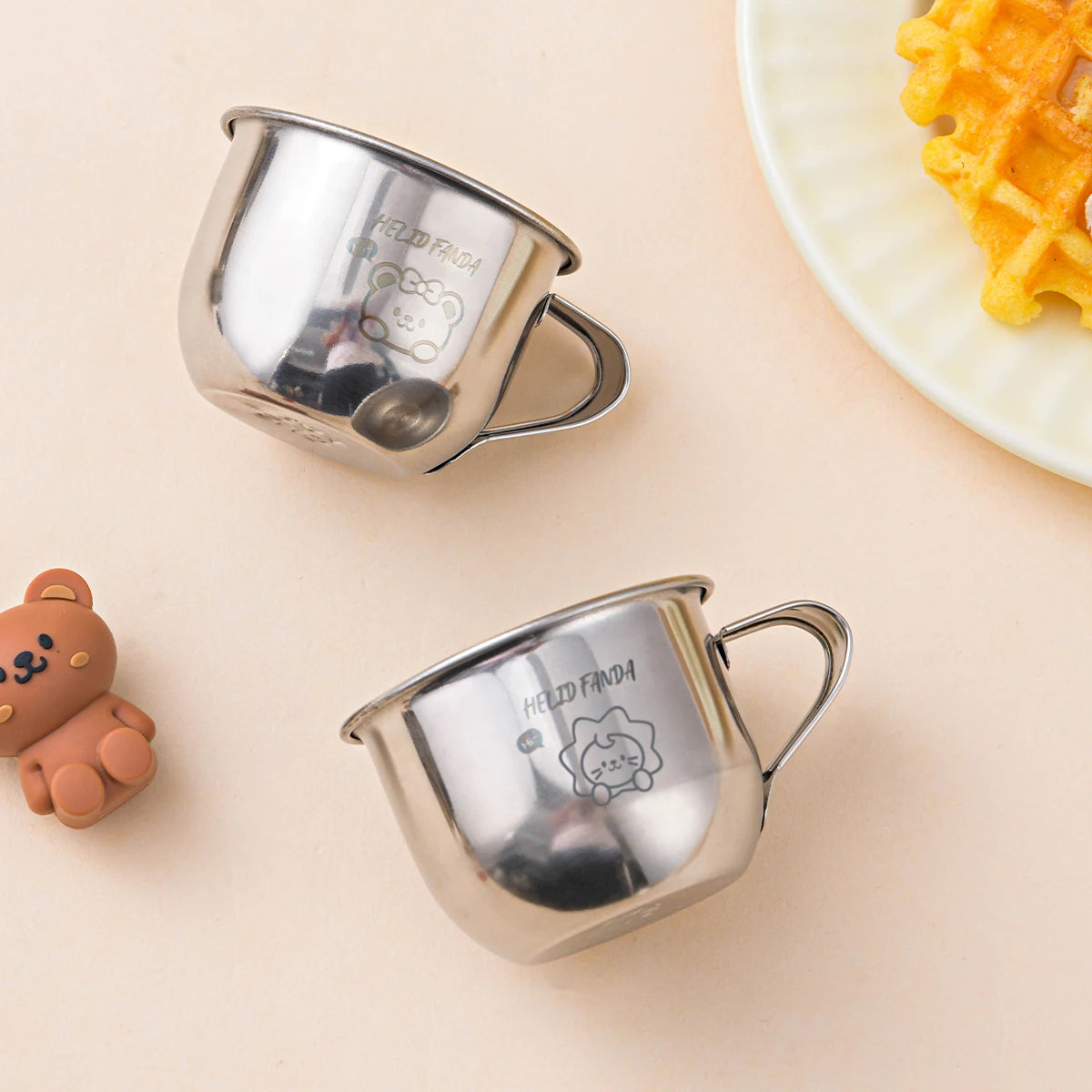 |イベント・ノベルティ用品 |ステンレス製 アニマル柄ミニカップ | 70ml