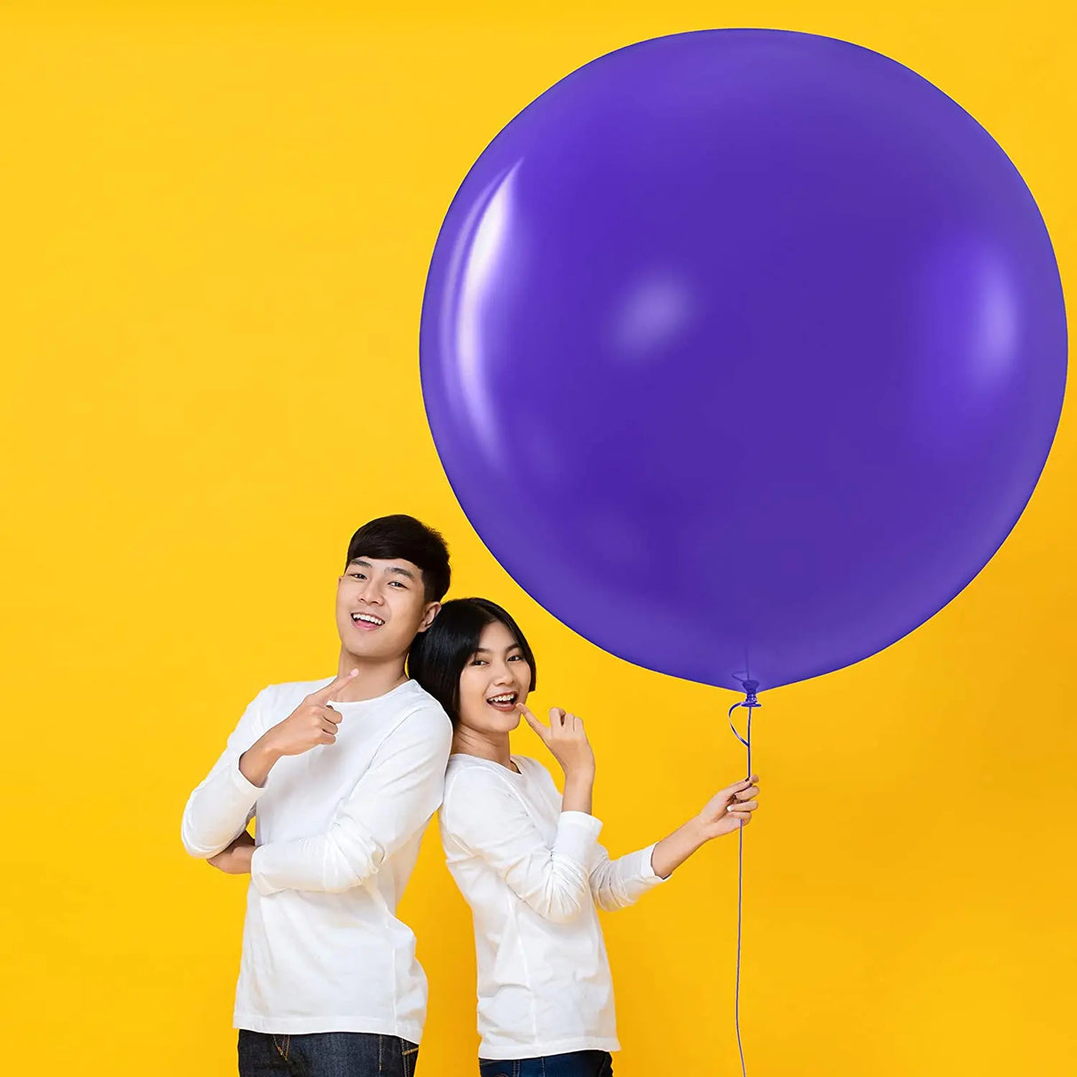 36インチ透明ホワイトラテックスバルーン