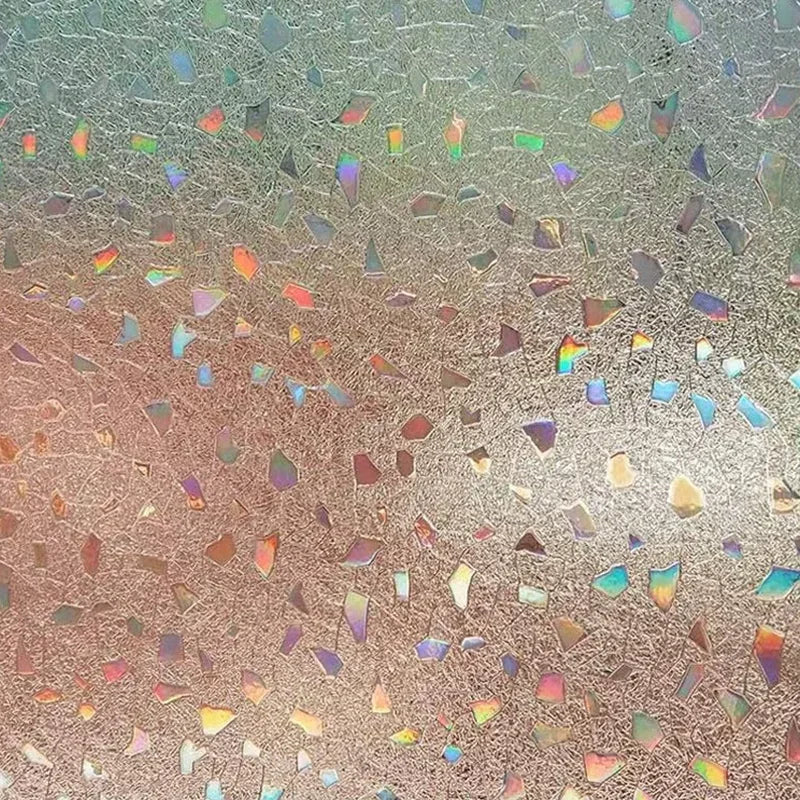 3Dステンドグラス風ウィンドウフィルム (UVカット・接着剤不要タイプ)