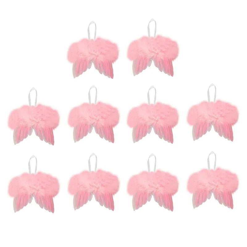 イベント・パーティー装飾|エンジェルホワイトフェザーウィングオーナメント(1個入/10個入)