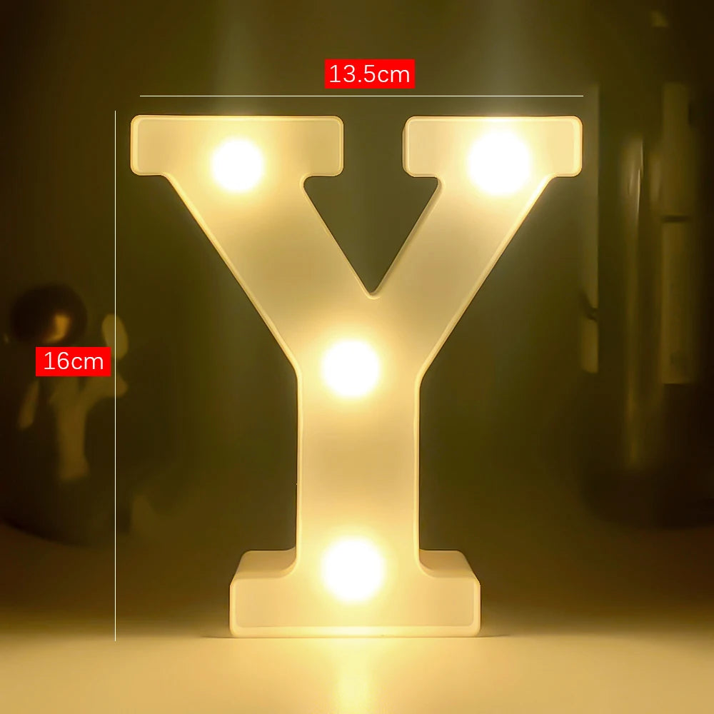 LEDナイトライト 【アルファベット・数字型】(乾電池式)