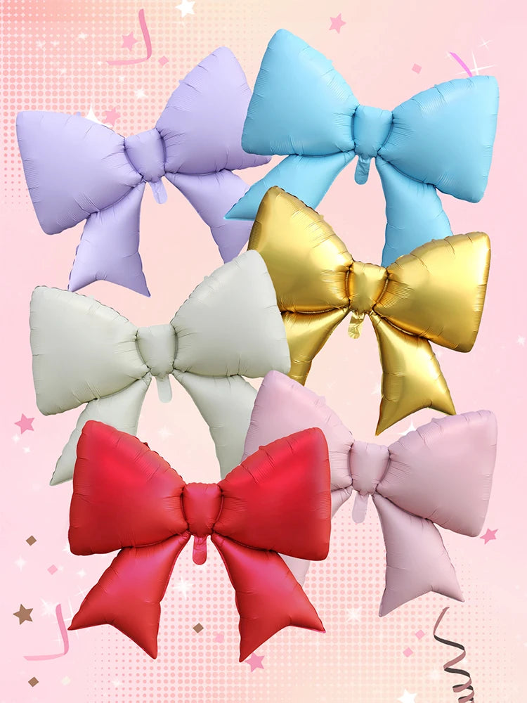 イベント・バルーン装飾 |リボン型アルミバルーンセット | 3個