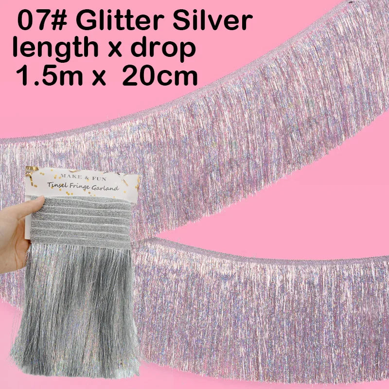 パーティー・インテリア装飾 誕生日用バナー フリンジガーランド 壁面装飾