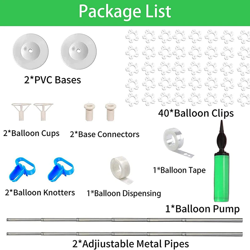 調節可能メタルバルーンスタンドキット