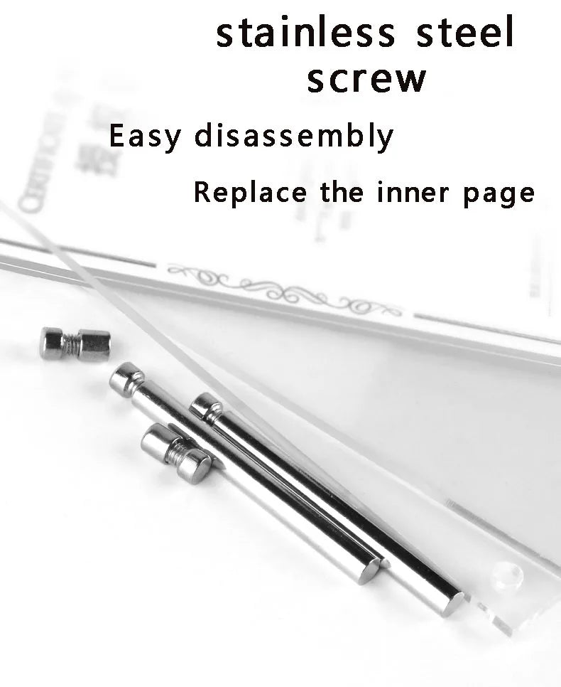 アクリル透明クリスタルフォトフレーム