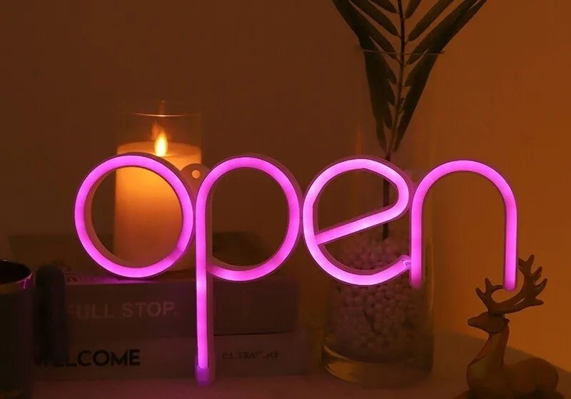 open LEDネオンサイン(ネオン看板) 選べるカラー