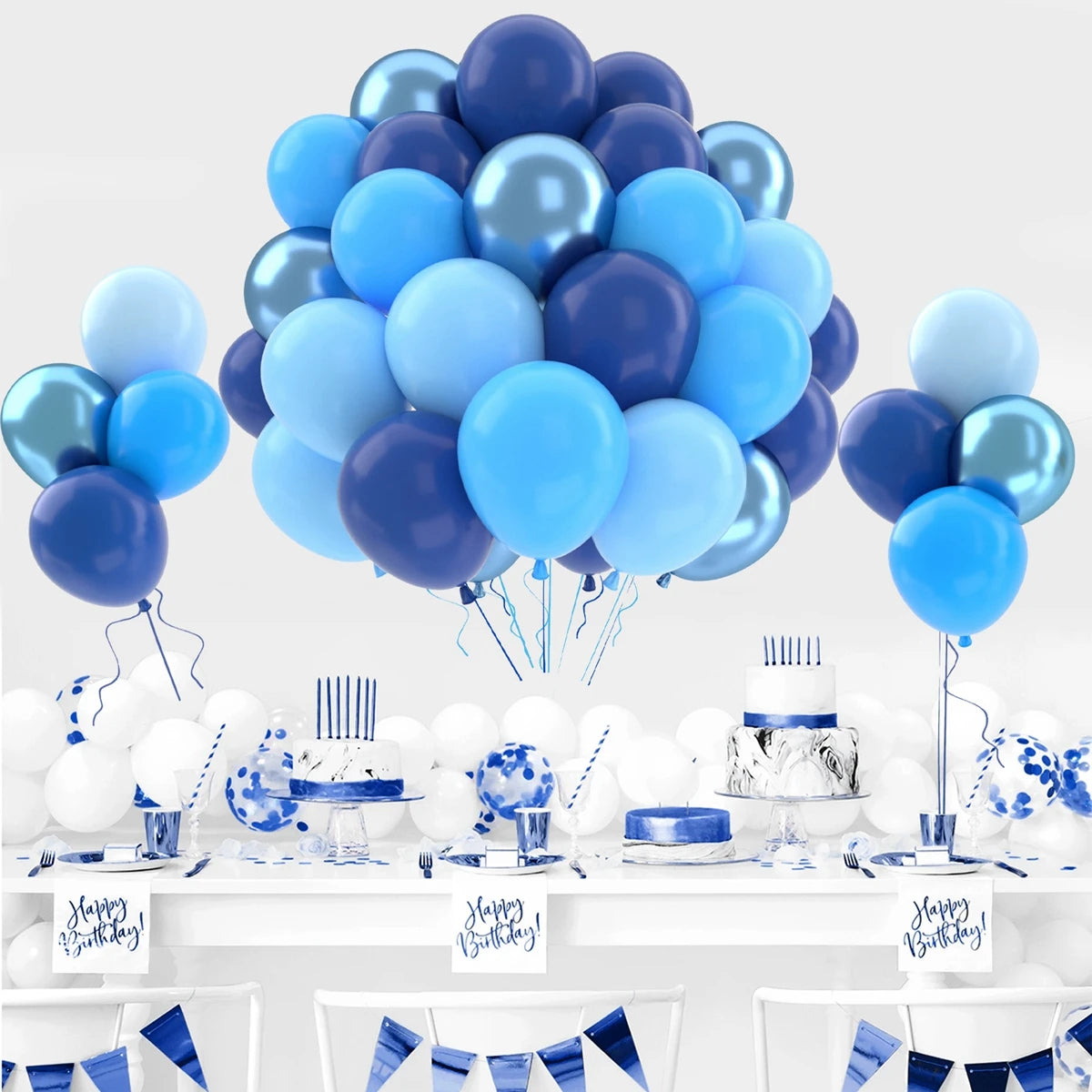 イベント・バルーン装飾 |メタリックカラーミックスバルーンセット