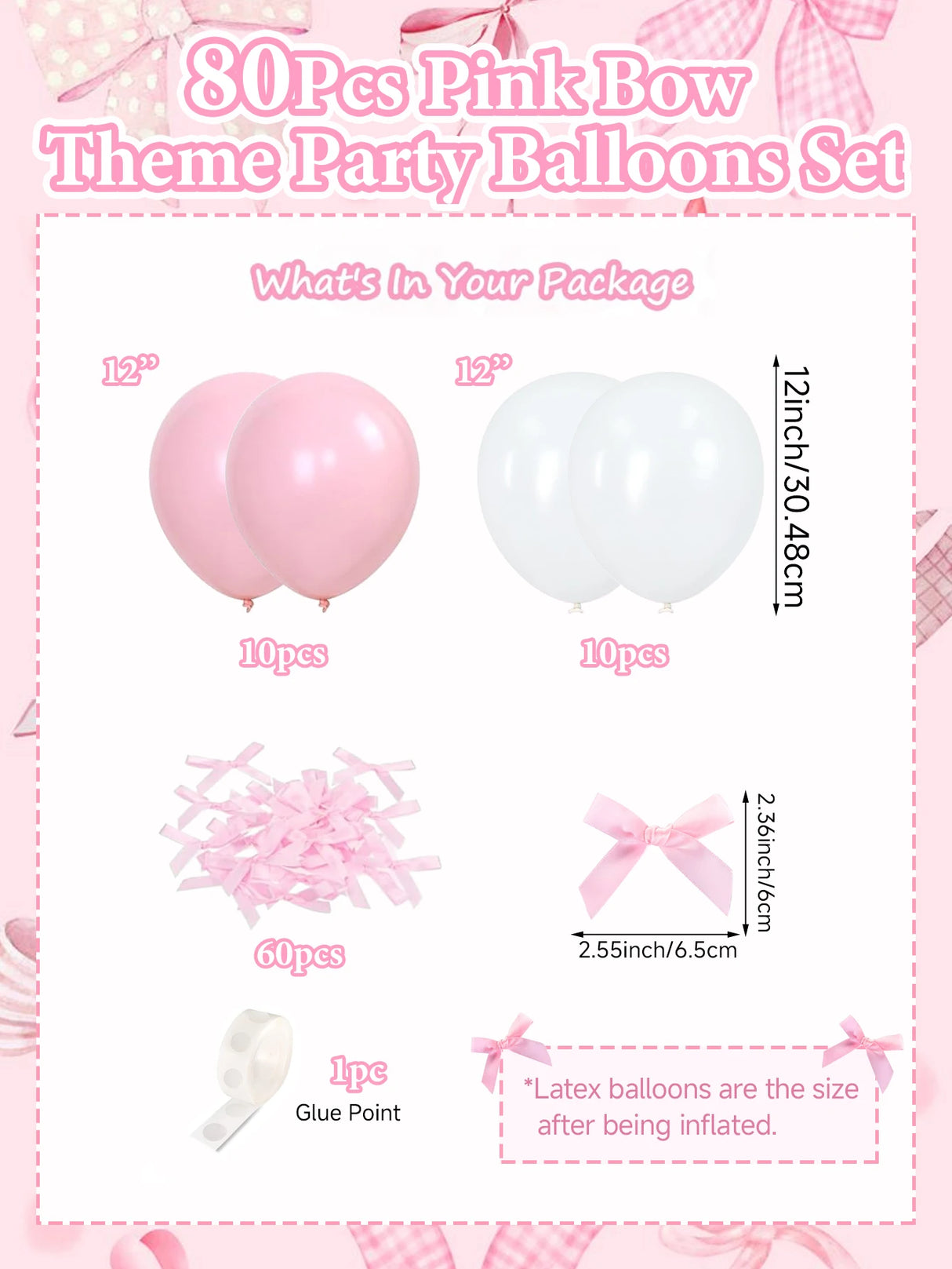 イベント・バルーン装飾|ピンクリボンバルーンセット(70/80個)