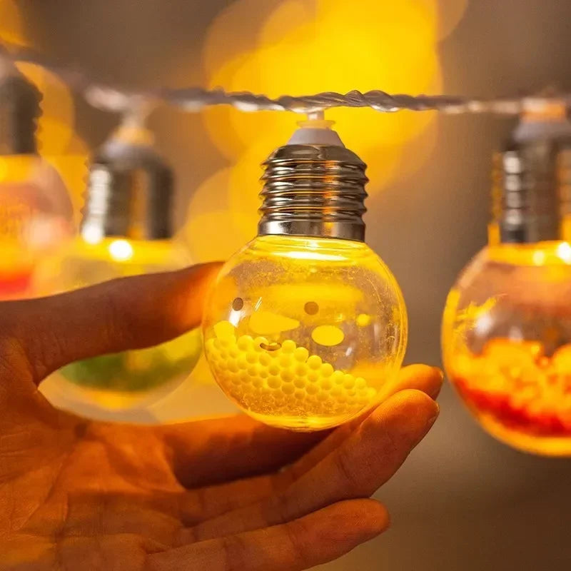 ドレープライト|イベント・パーティー装飾|電池式LEDボール型ストリングライト(2m/3m/6m)