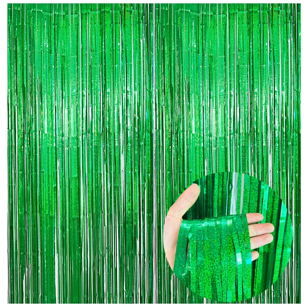 パーティー・インテリア装飾 キラキラ!カーテン 波型/ストレート型 2種類