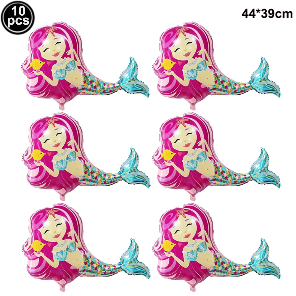 マーメイドテーマ ミニバルーンセット 10個