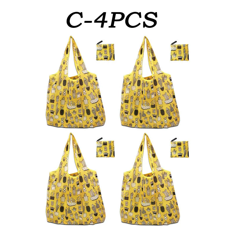 |ノベルティ用品 | 大容量・折りたたみ式プリントエコバッグ | 46×40c