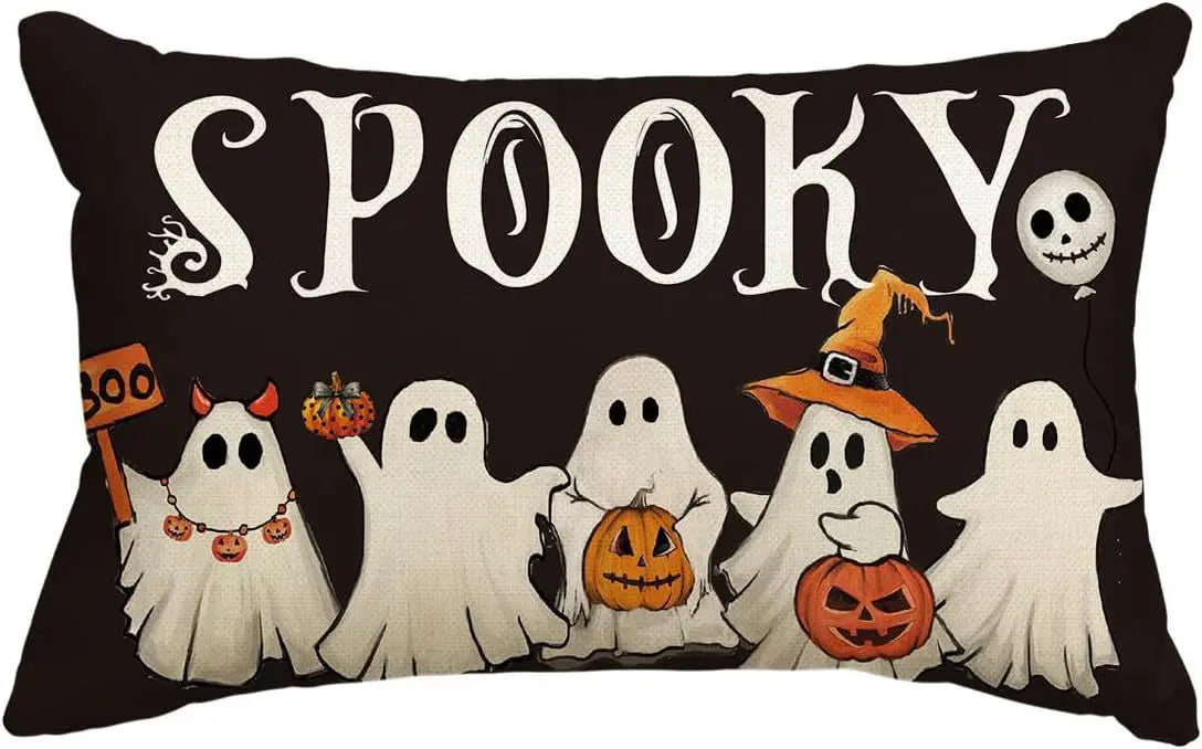 イベント・ハロウィングッズ|リネンクッションカバー30x50cm