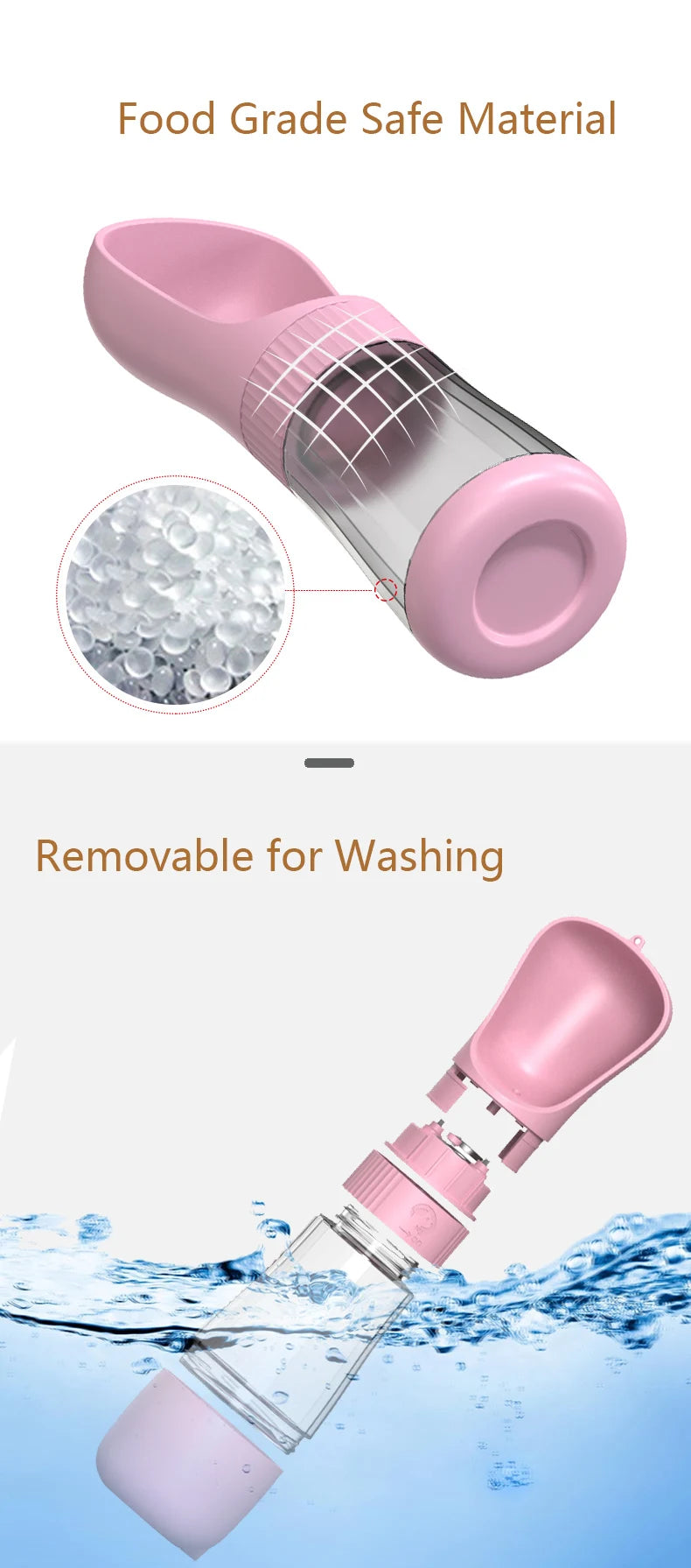 |イベント・ノベルティ用品 | ペット用2in1ポータブルボトル&フード容器