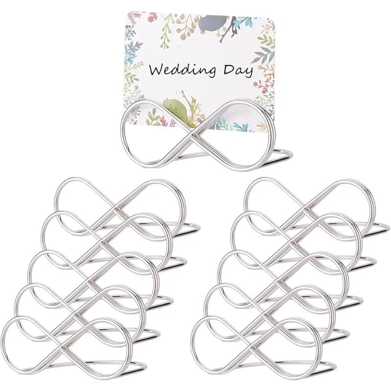 イベント・結婚式装飾|プラチナ テーブルナンバーホルダー 10個セット