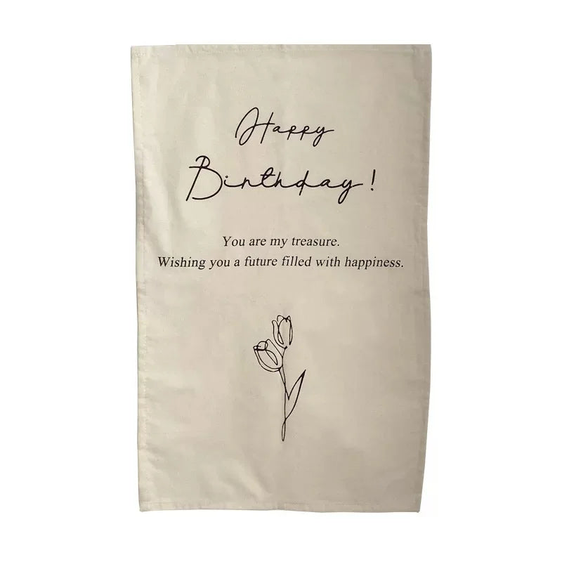 パーティー装飾 布製バースデー用 壁面バナー 誕生日会用 高品質