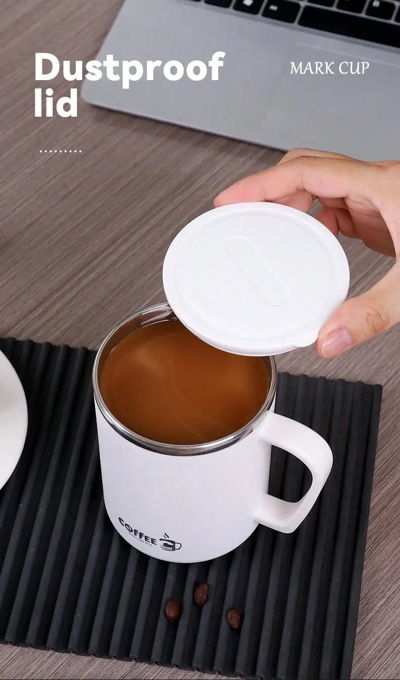 |イベント・ノベルティ用品 | 二重断熱フタ付きステンレスマグカップ | 480ml