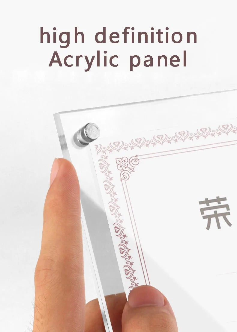 アクリル透明クリスタルフォトフレーム