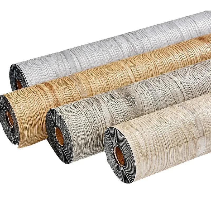 DIYフロアシート 天然木目風 ステッカー 幅40cm x 300cm リアル