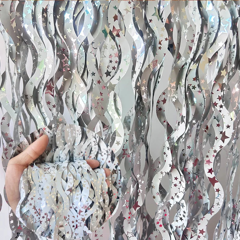 パーティー・インテリア用装飾 波形カーテン 壁面装飾 イベント用