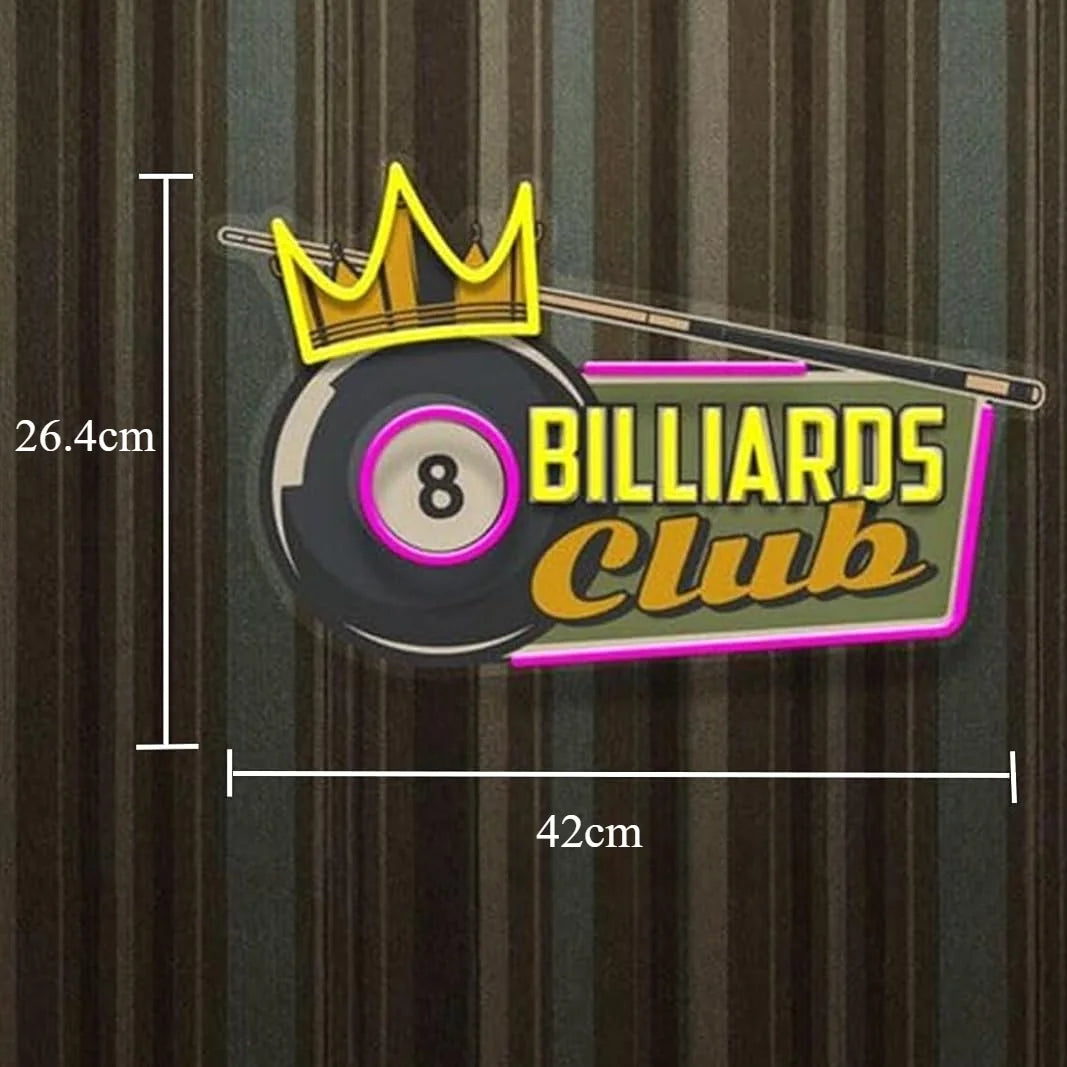 ビリヤードボール LEDネオンサイン(ネオン看板)