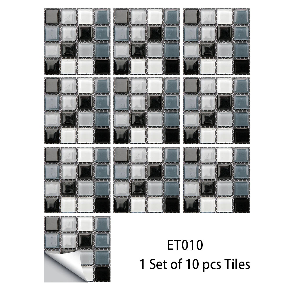 DIY用 大理石モザイクタイル風ステッカー カラフルモザイクデザイン