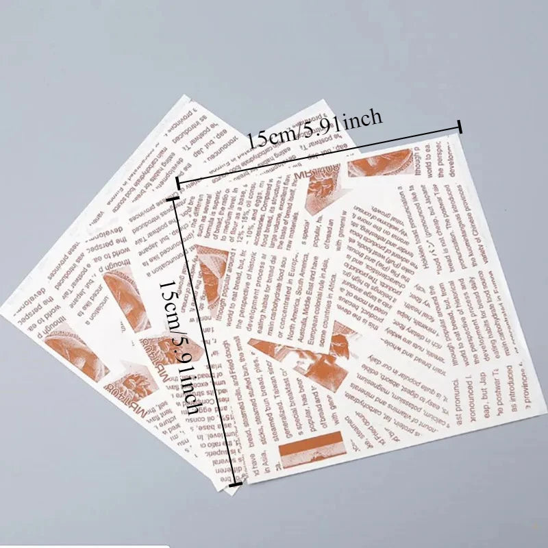 |ノベルティ用品 | バーガー用紙袋 100枚入 | 15 x 15c