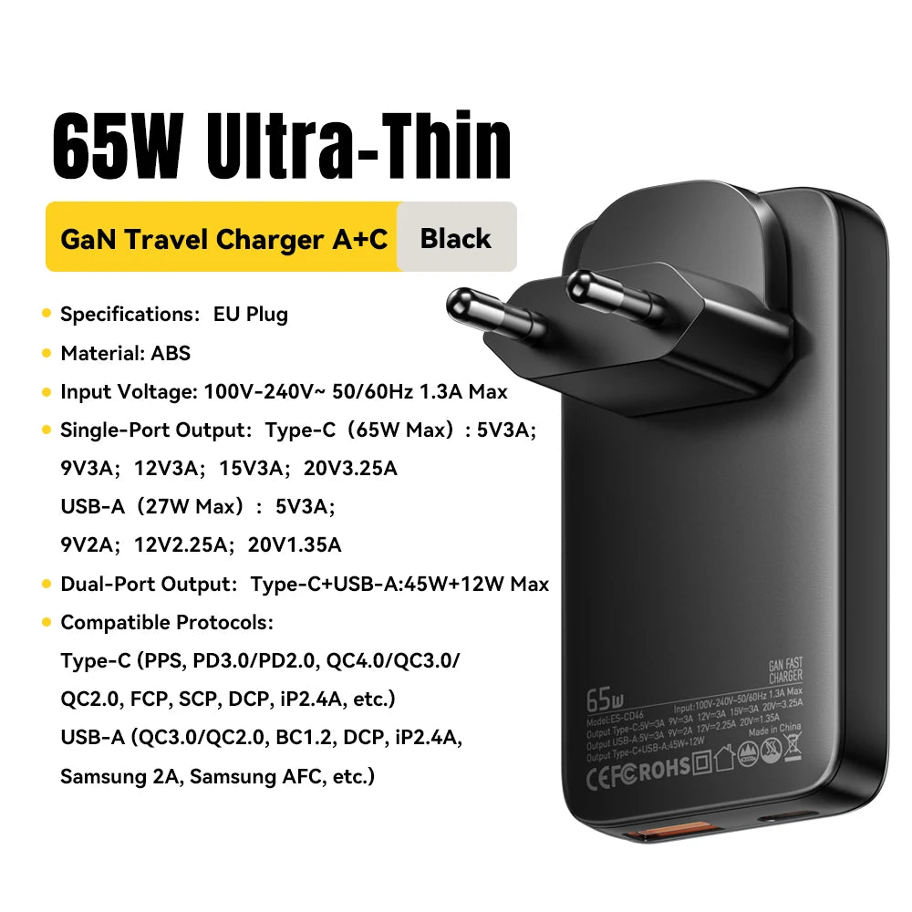 | イベント・ノベルティー用品 | 超薄型急速充電器/ 65W