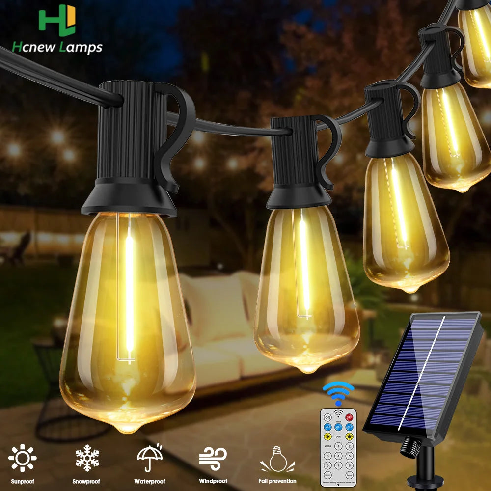 【屋外対応】ソーラーストリングライト ST38 LED