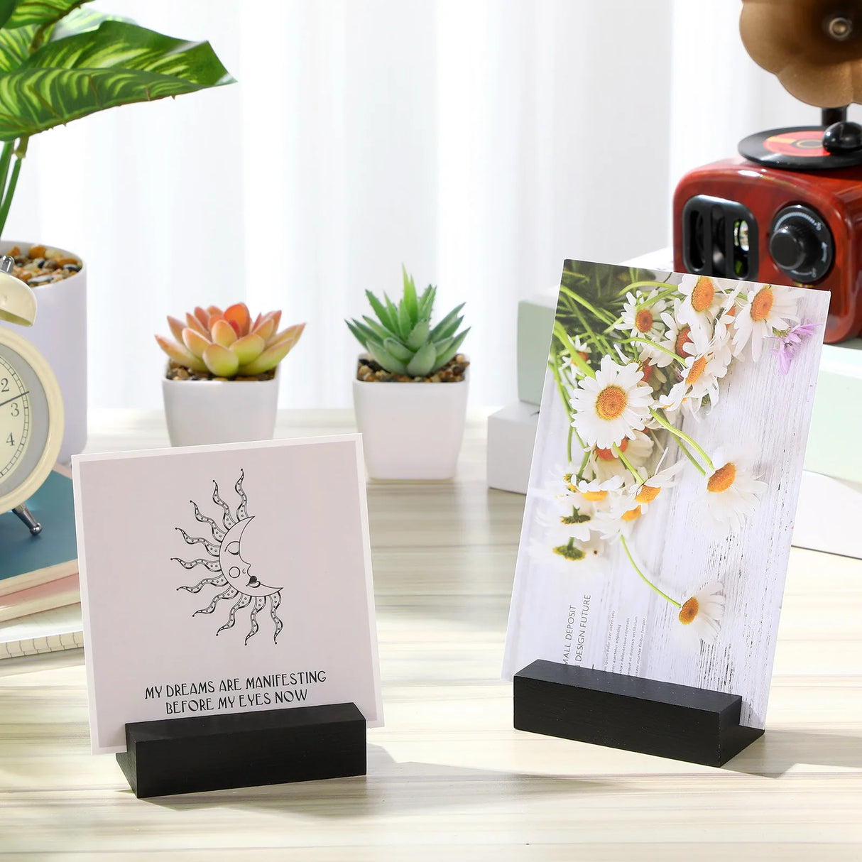 イベント・結婚式装飾|木製プレースカードホルダーセット ブラック