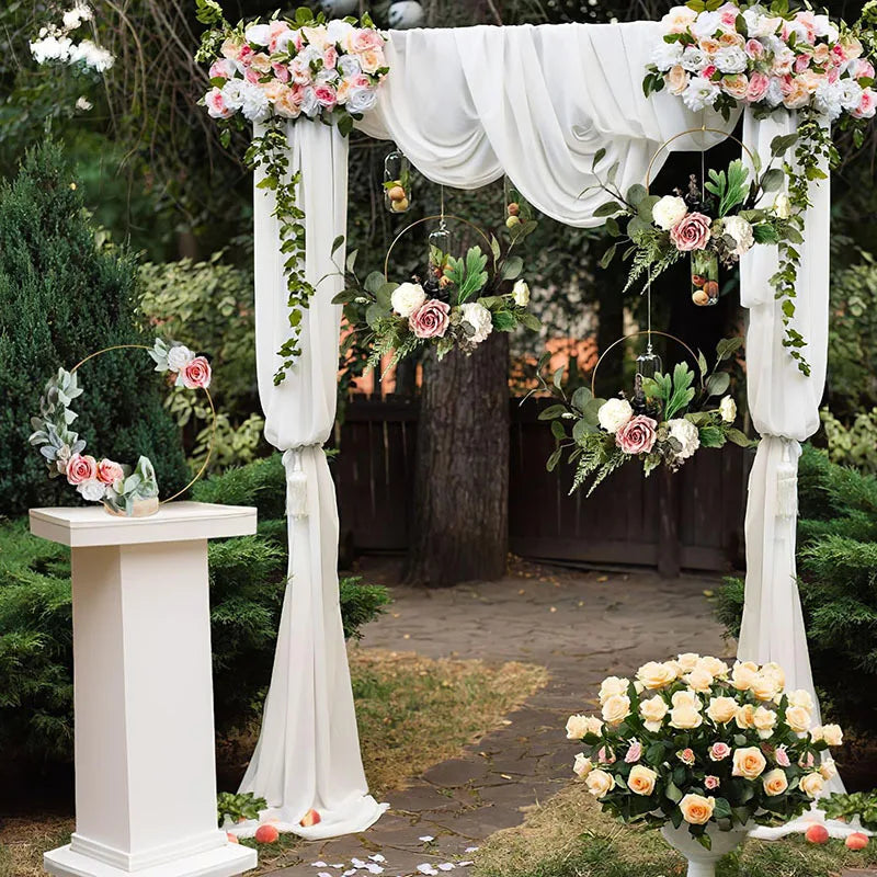 インテリア・パーティ装飾 | シフォン生地 カーテンセット | 2枚入