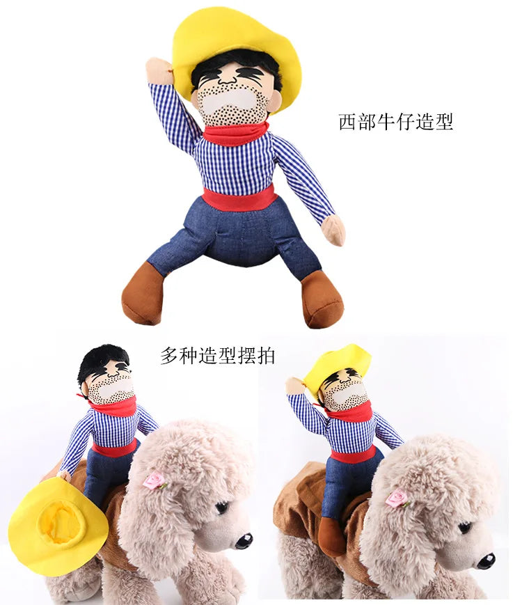 イベント・ハロウィングッズ|カウボーイ犬用コスチューム