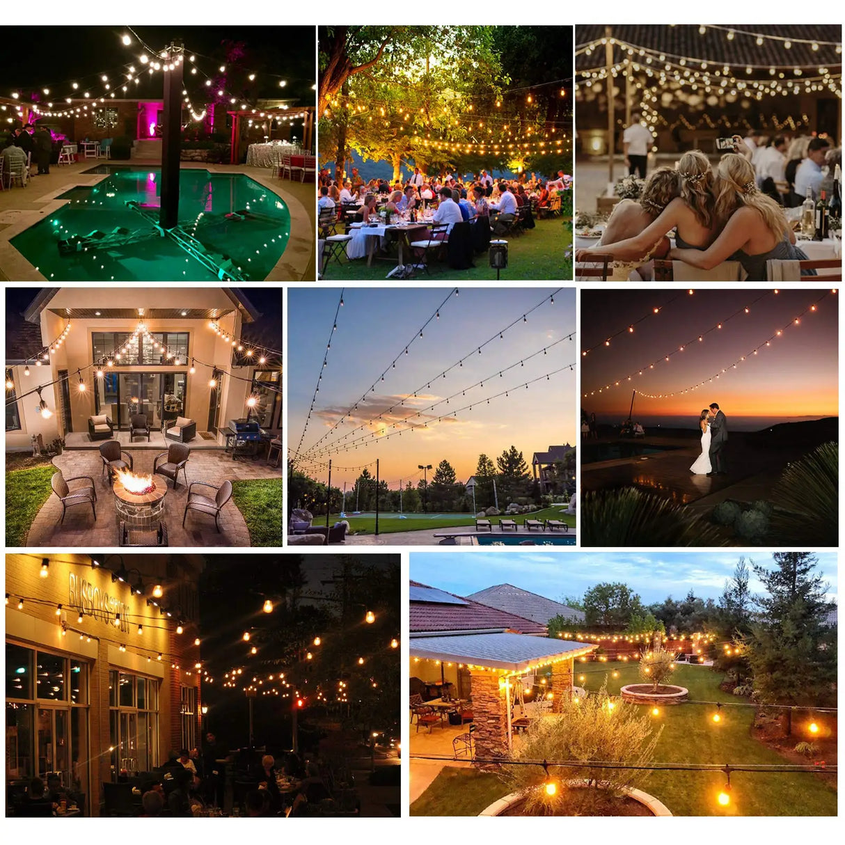 ドレープライト|イベント・クリスマス装飾| LEDガーランドライト (10M/15M)