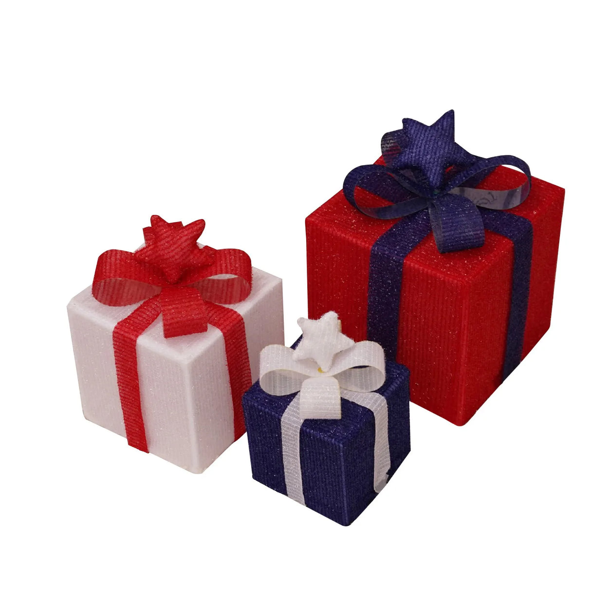 モチーフライト|イベント・クリスマス装飾|ライト付きギフトボックス(3個セット)