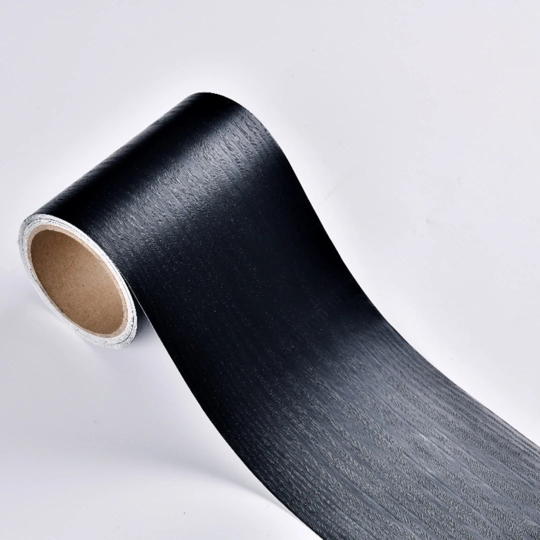 壁面装飾 幅木風 木目調粘着ボーダーシート 幅10㎝×500㎝ 高品質