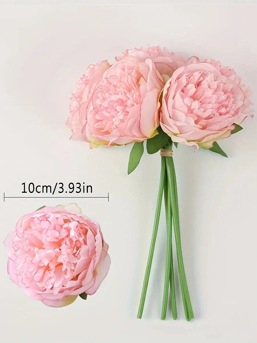 パーティー・インテリア装飾| 造花 シルクフラワー ピオニー5個入(32c)