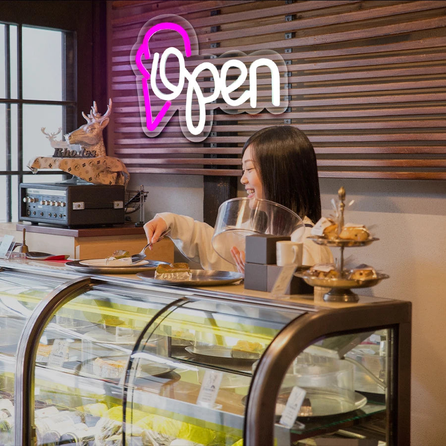 アイスクリーム LEDネオンサイン(ネオン看板)