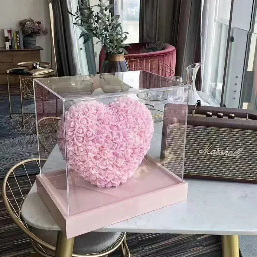 パーティー・インテリア装飾|造花ハート型ローズデコレーション(25c)