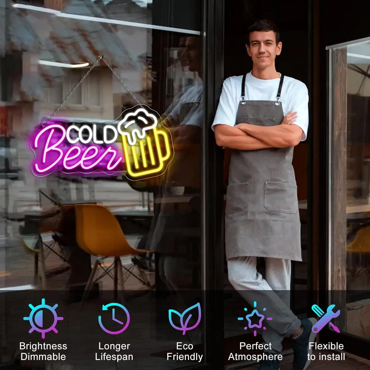 COLD Beer ネオンサイン(ネオン看板)