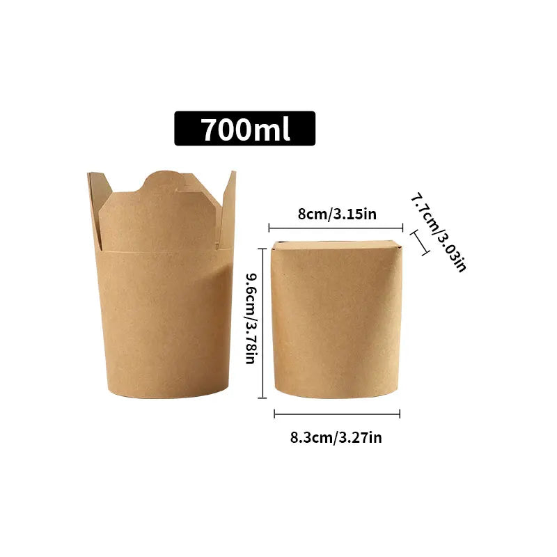 |イベント・ノベルティ用品 | 電子レンジ可 耐油クラフト紙フードBOX | 100/550/700ml