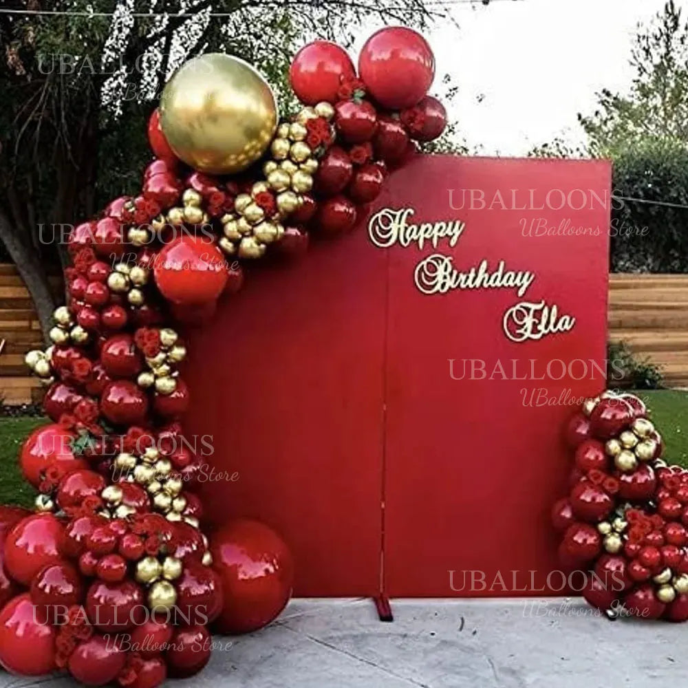 多彩な赤色ラテックス風船セット