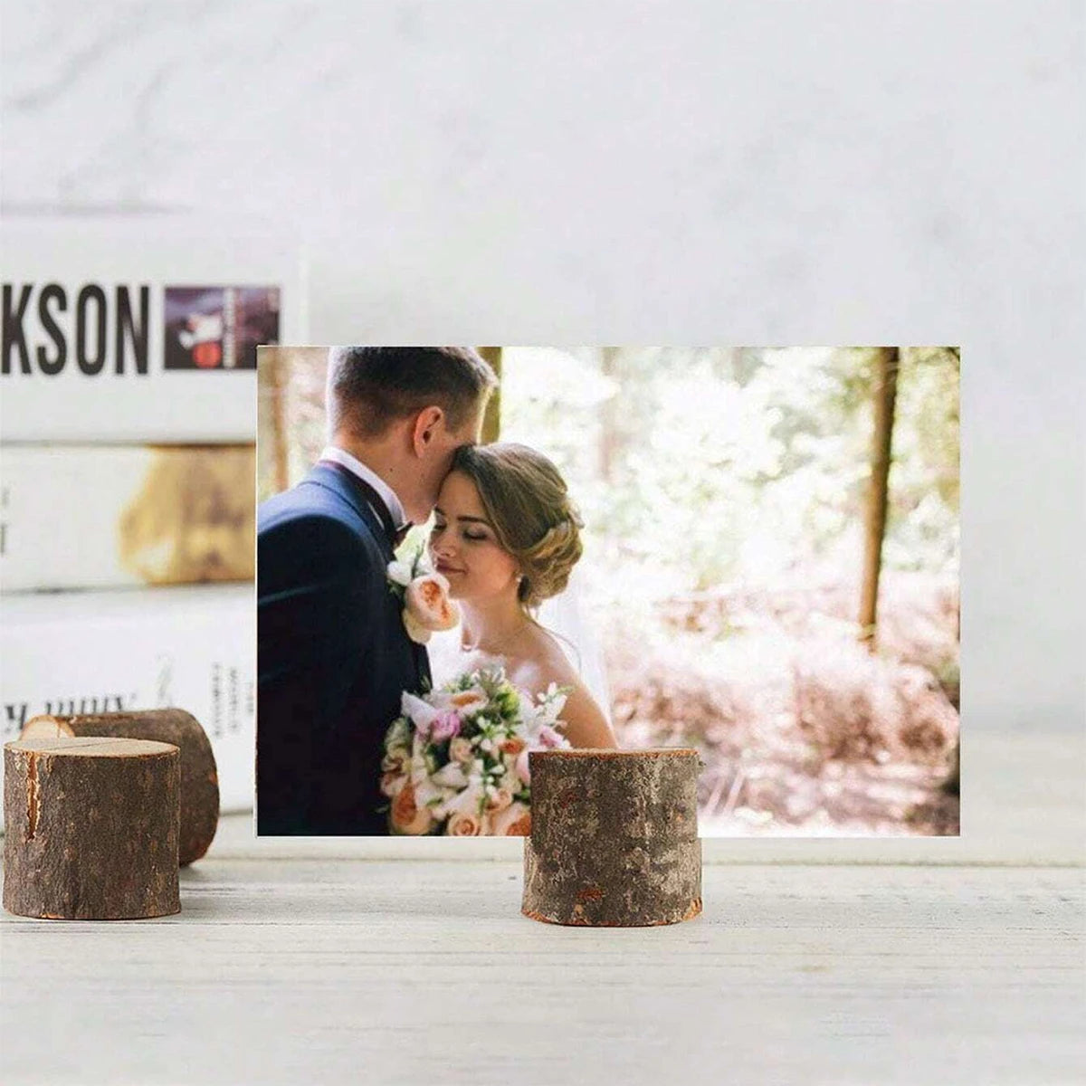 イベント・結婚式装飾|天然木製プレースカードホルダースタンドセット