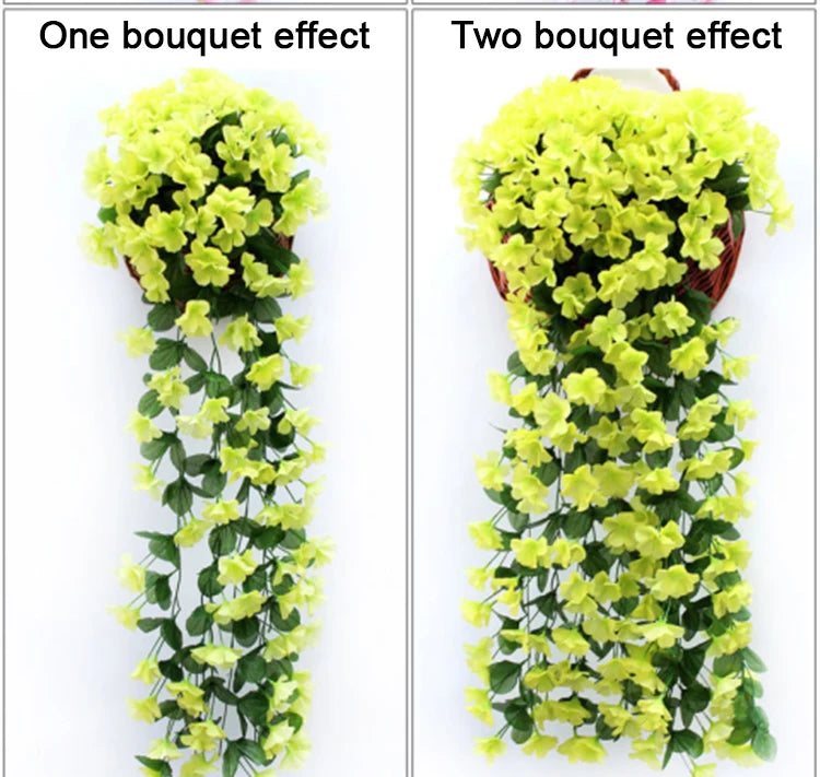 人工バイオレット 吊り下げフェイクフラワー