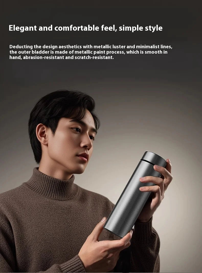 |イベント・ノベルティ用品 | 純チタン断熱カップ 茶水分離機能付き| 200ml/300ml/500ml