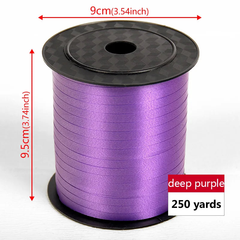 イベント・バルーン装飾 | マルチカラー クラフト用リボン| 230m巻