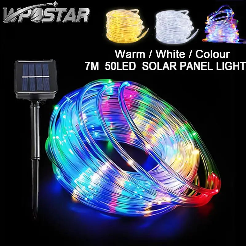 ソーラーライト|イベント・クリスマス装飾|屋外用 防水ソーラー式ロープガーデンライト(32m/22m/12m/7m)