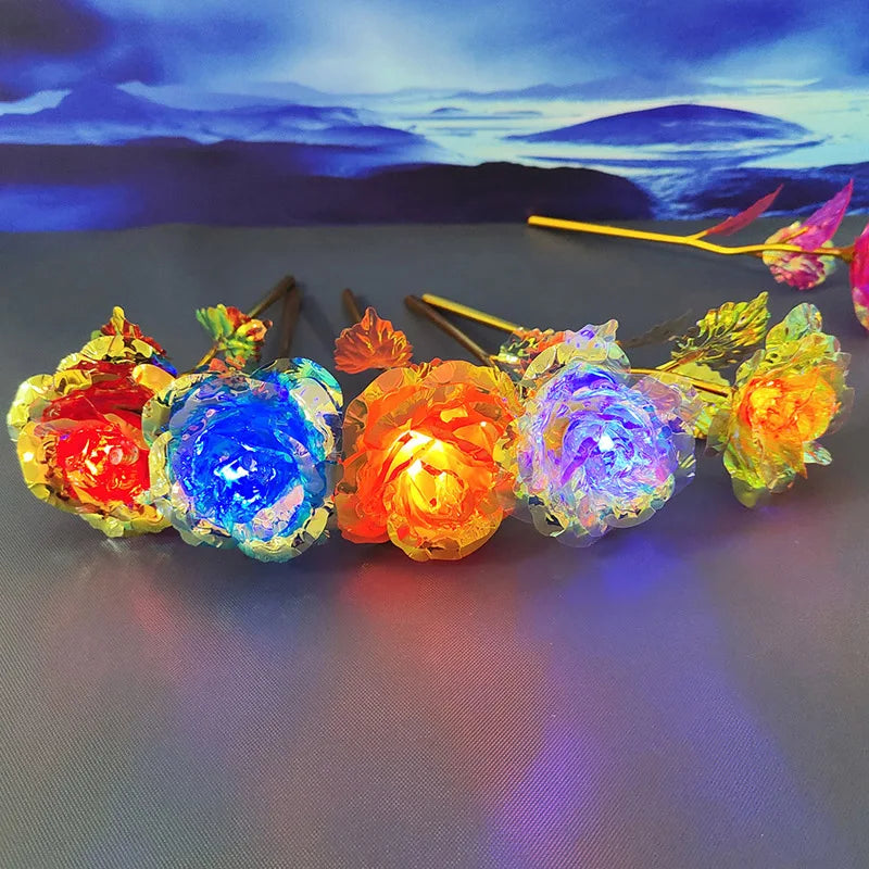 パーティー・インテリア装飾| カラフル造花ローズ(25.5c)