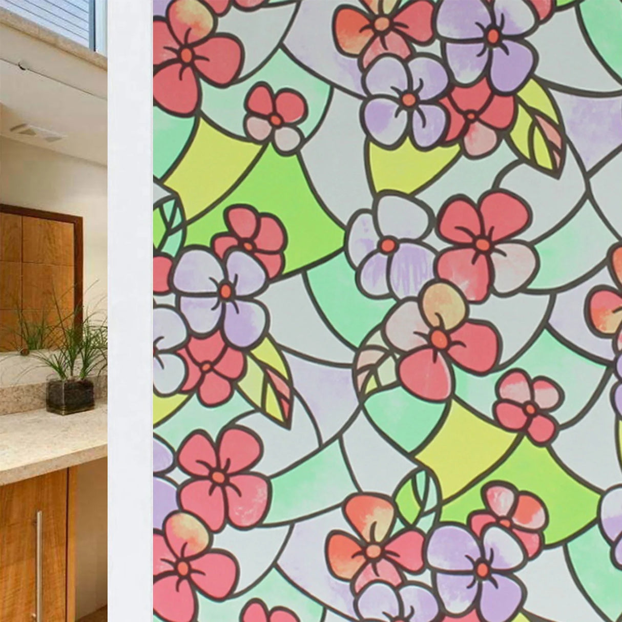 UVカット!取り外し可能ガラス用ステッカー